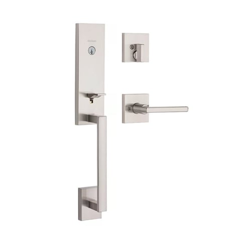 Kwikset Kwikset: Vancouver Handleset Satin Nickel Finish KWS-818VNHXHFL-SQT-15-SMT-CP